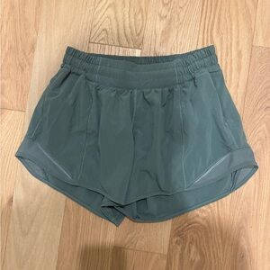 Sage Green Lululemon Shorts, size 6